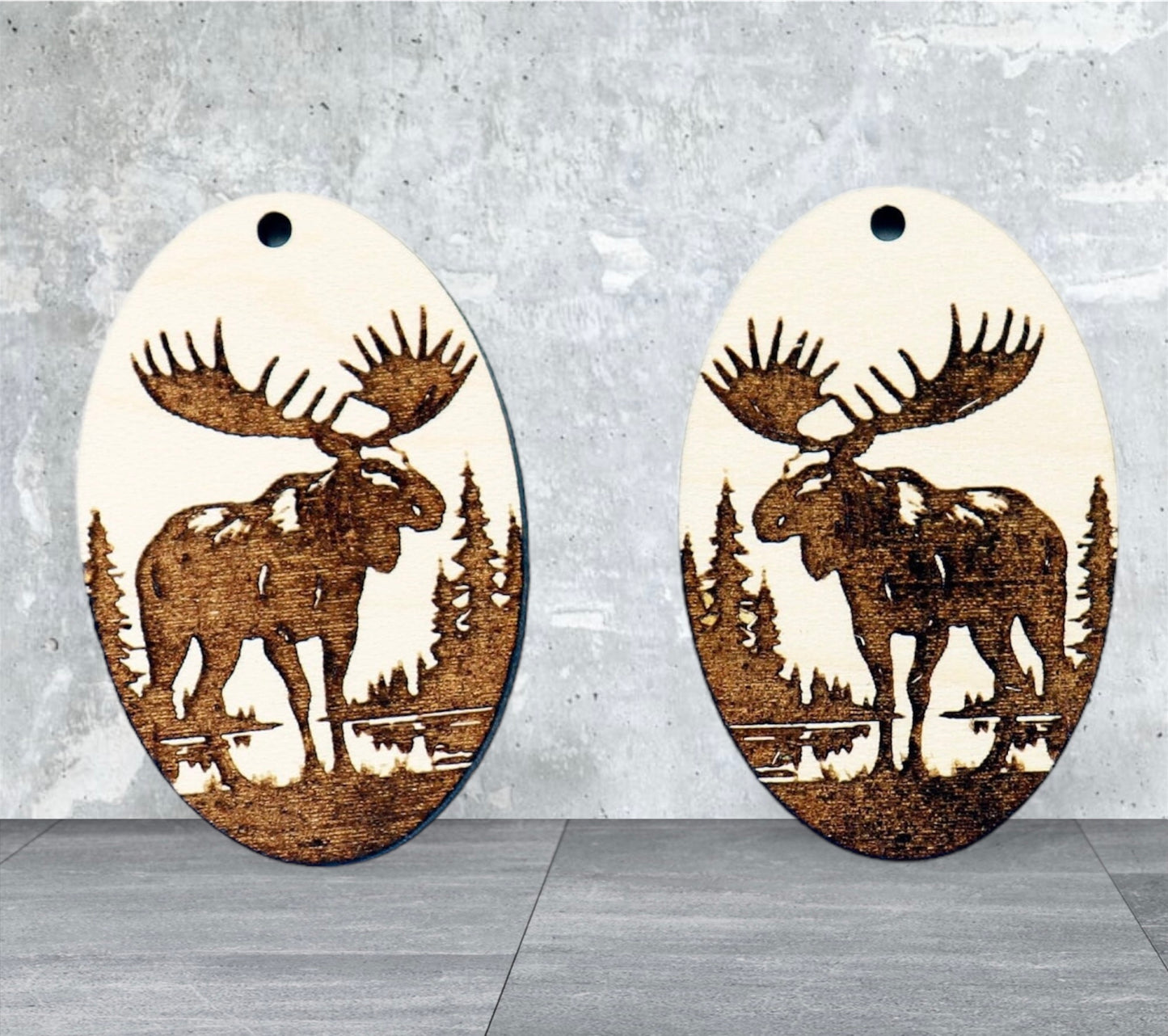 Moose earring blanks, Wood earring blanks, DIY earrings