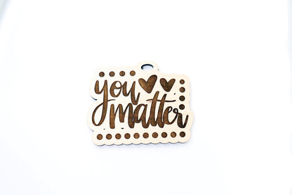 You matter car charm blank, wood blanks, wood cutouts