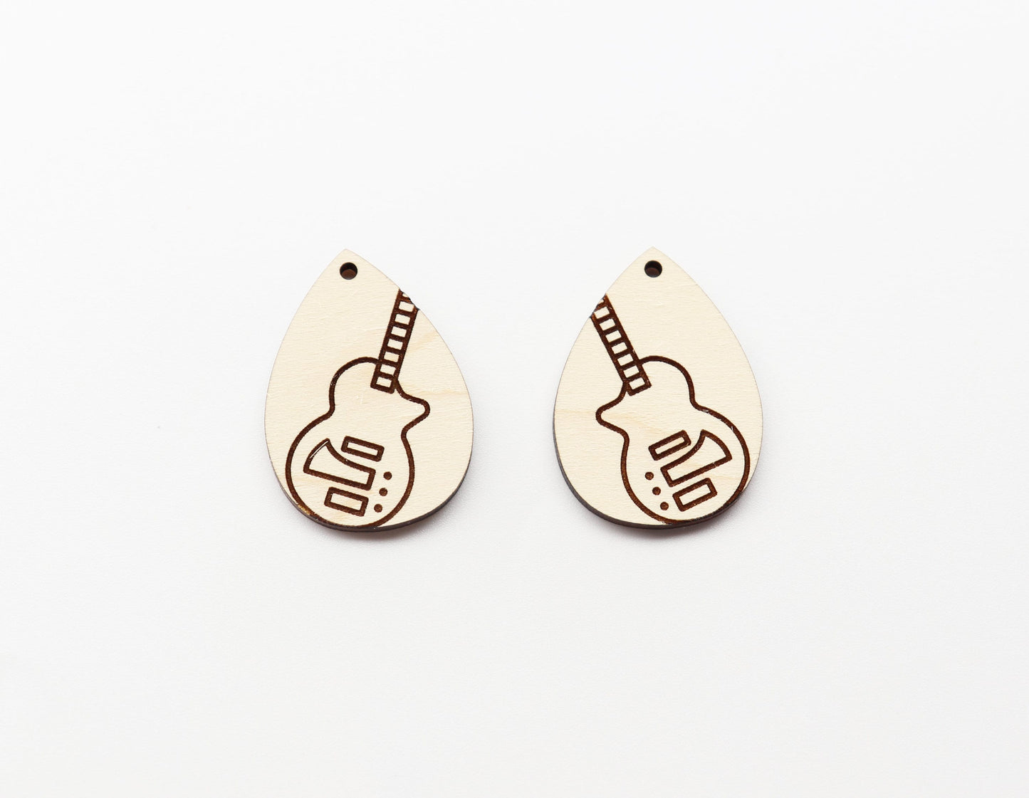 Guitar earrings, DIY earrings, earring blanks, sold per set