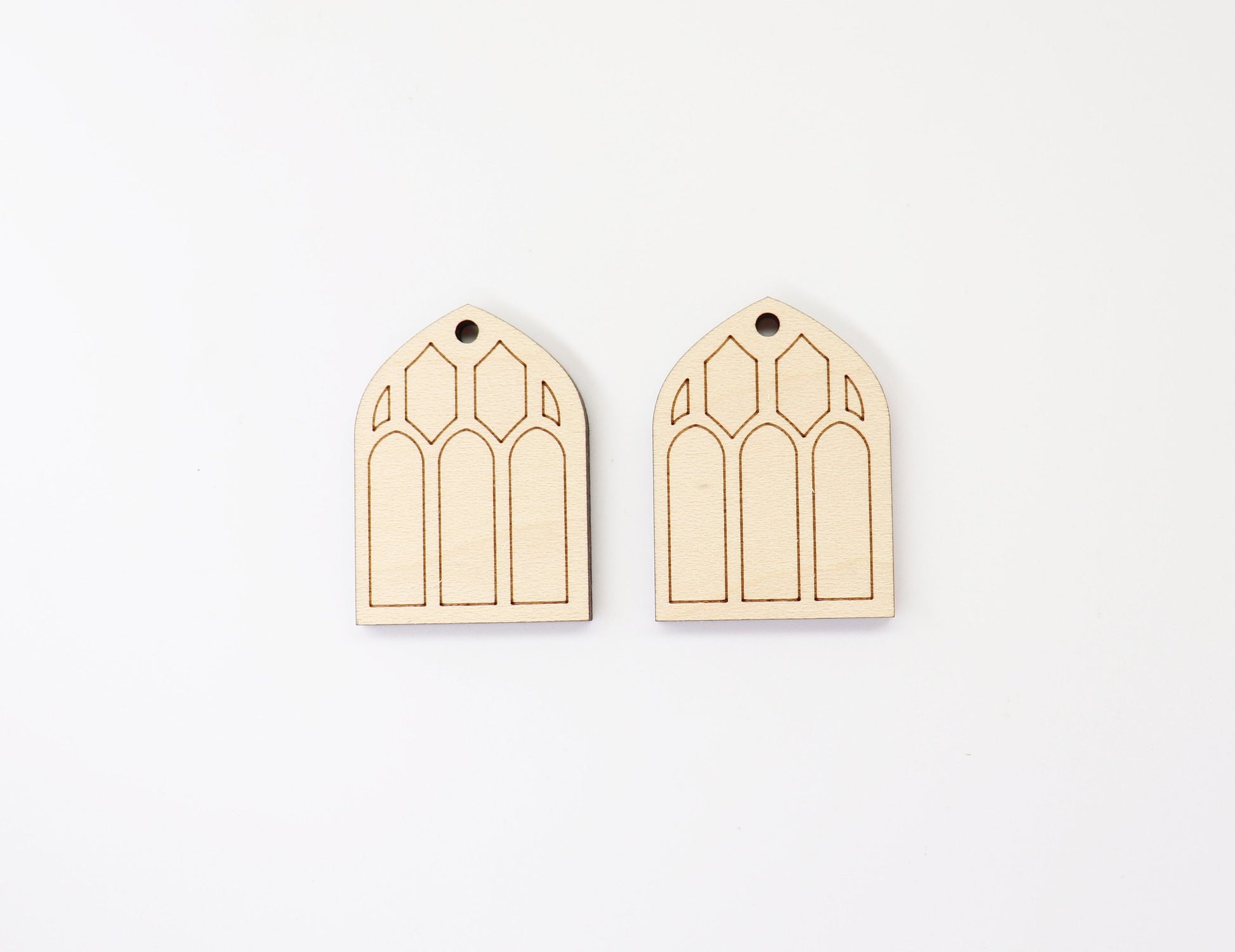 Window Earring blanks, wood blanks, DIY earrings