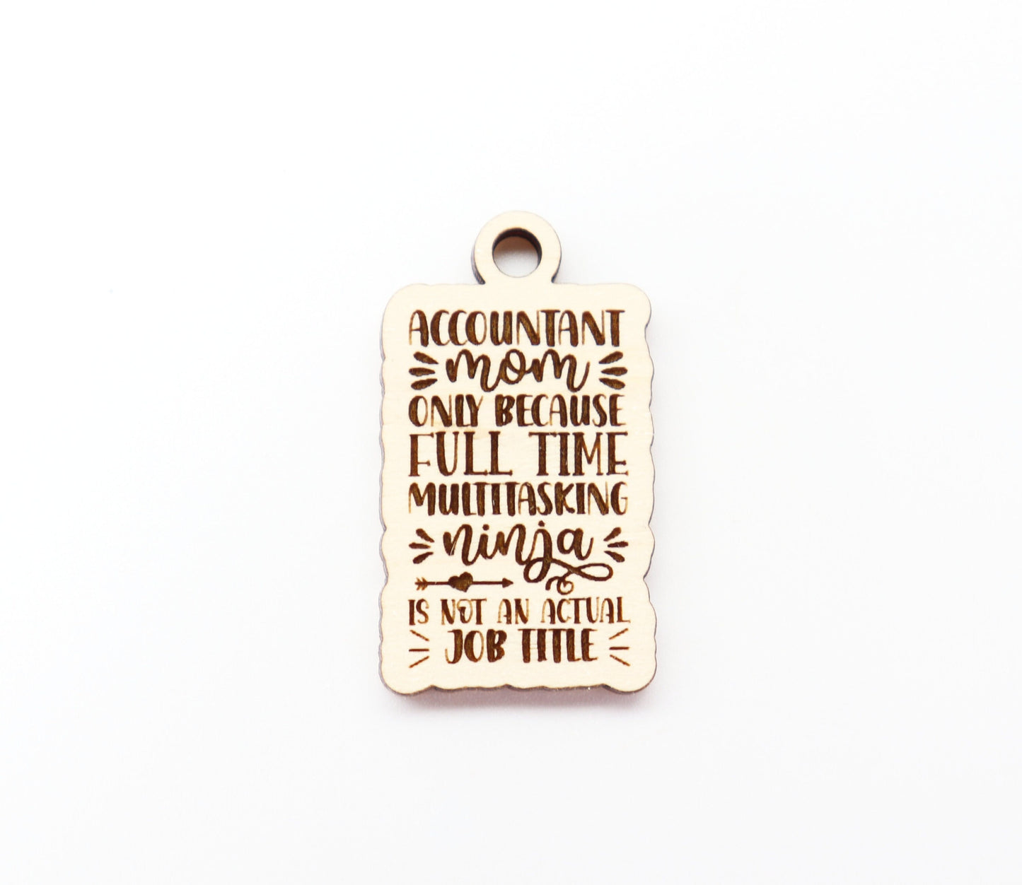 Accountant mom Keychain blanks, mom keychain, wood blanks