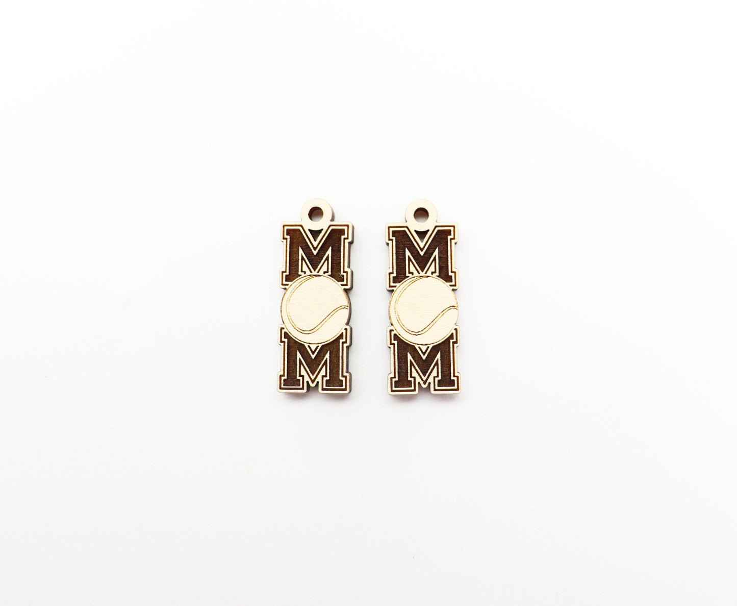 Tennis mom earring blanks, wood cutouts, earring blanks