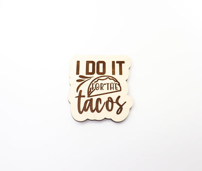 Taco Magnet blanks, DIY magnet, wood blanks