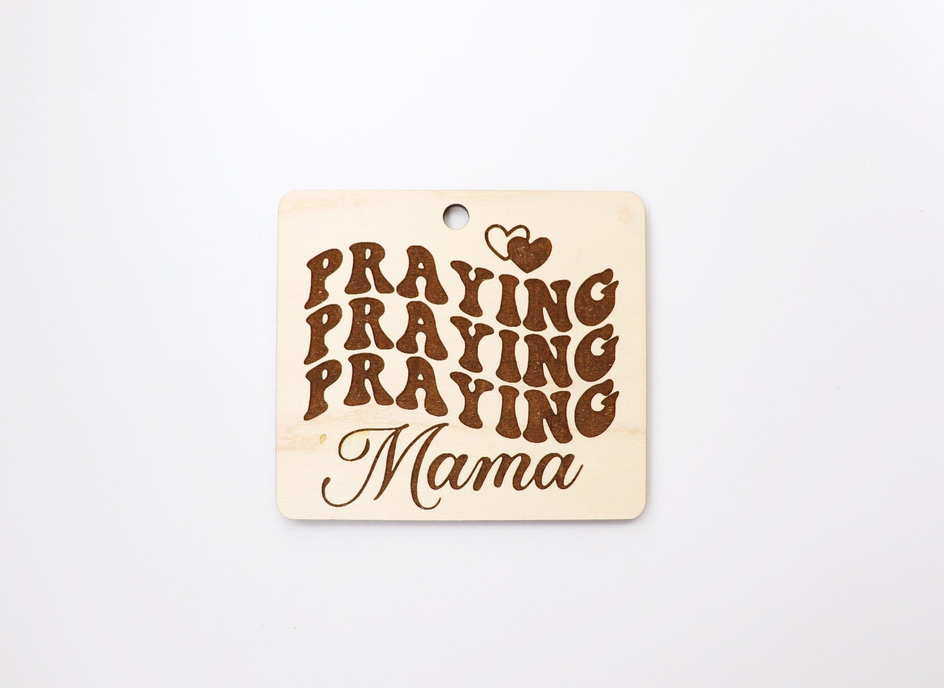 Praying mama car charm blank, wood blanks