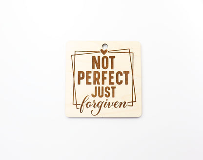 Forgiven car charm blank, wood blanks