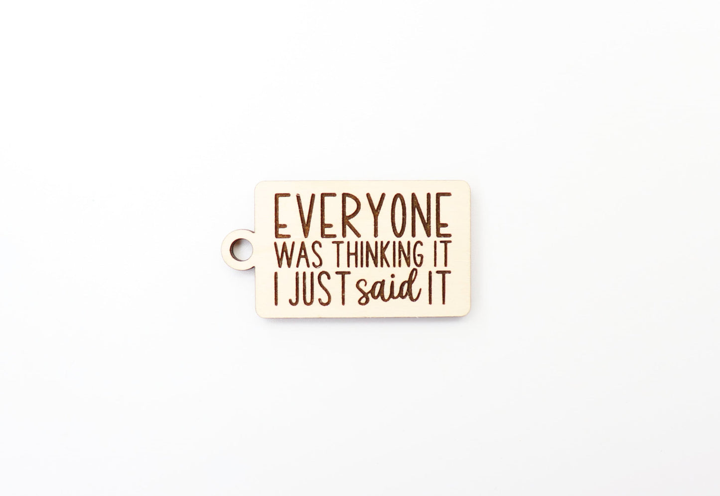 Sarcastic Keychain blanks, DIY keychain, wood blanks