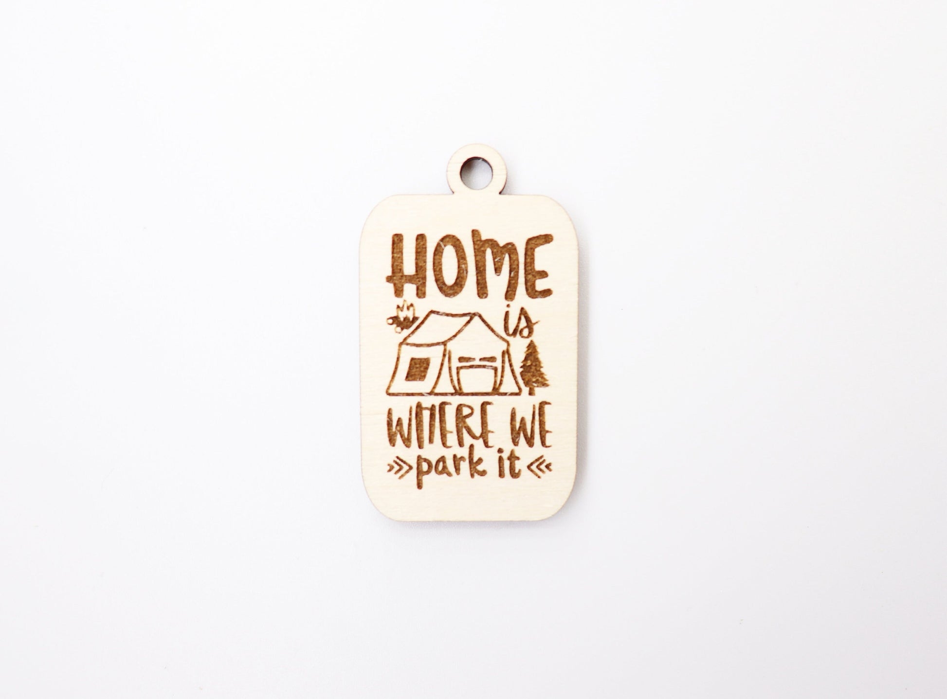 Home is where we park it Keychain blanks, DIY keychain, wood blanks