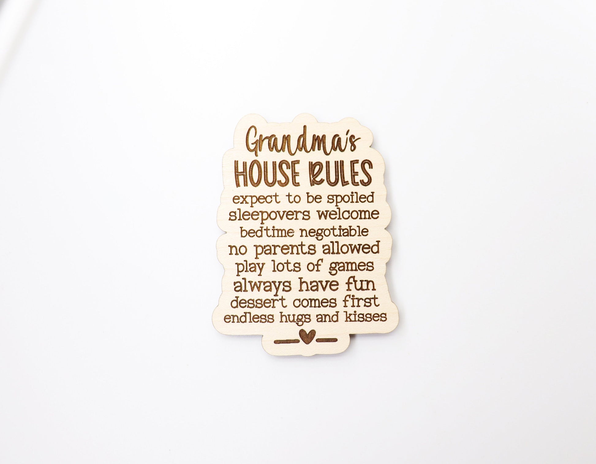 Grandmas house rules Magnet blanks, DIY magnet, wood blanks