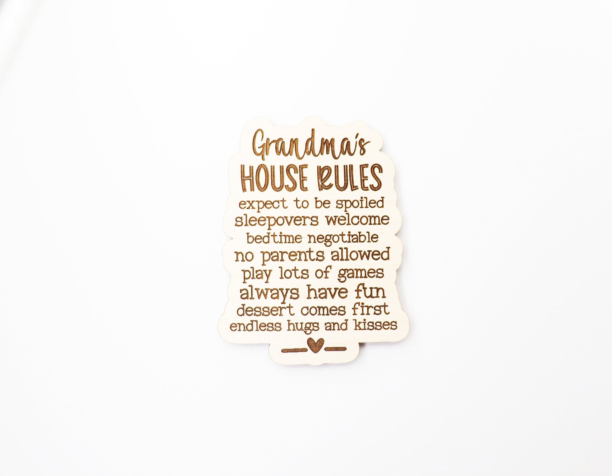 Grandmas house rules Magnet blanks, DIY magnet, wood blanks