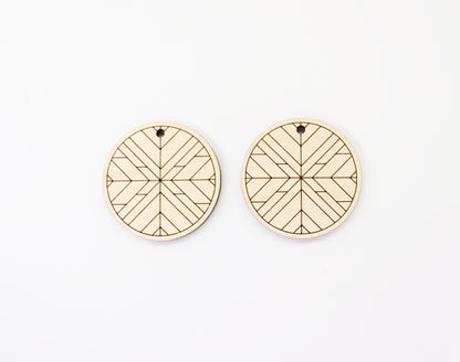 Barn quilt wood earring blanks, wood earring blanks, sold per set