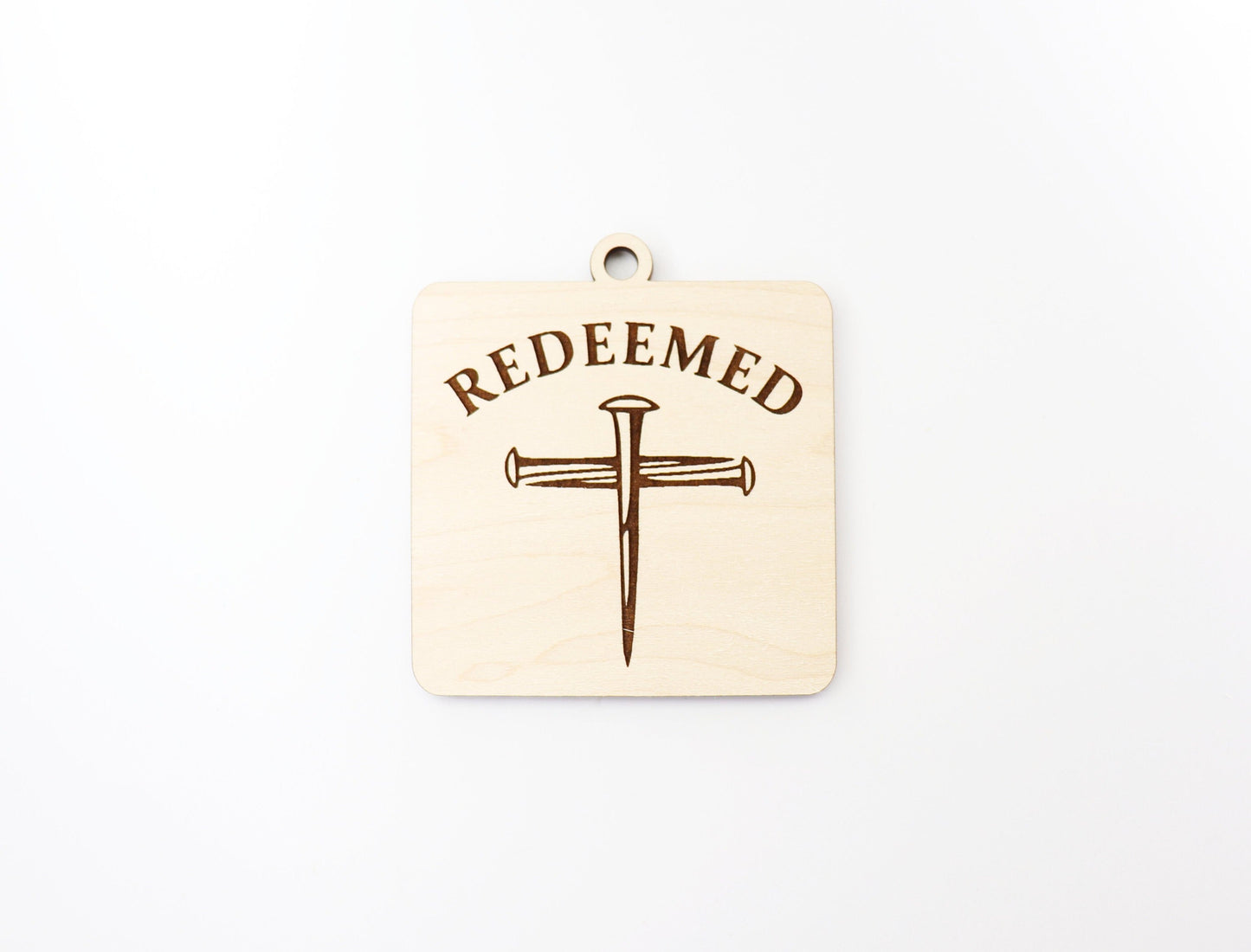 Redeemed car charm blank, wood blanks