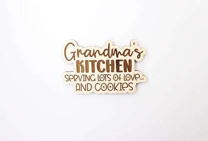 Grandmas kitchen Magnet blanks, DIY magnet, wood blanks