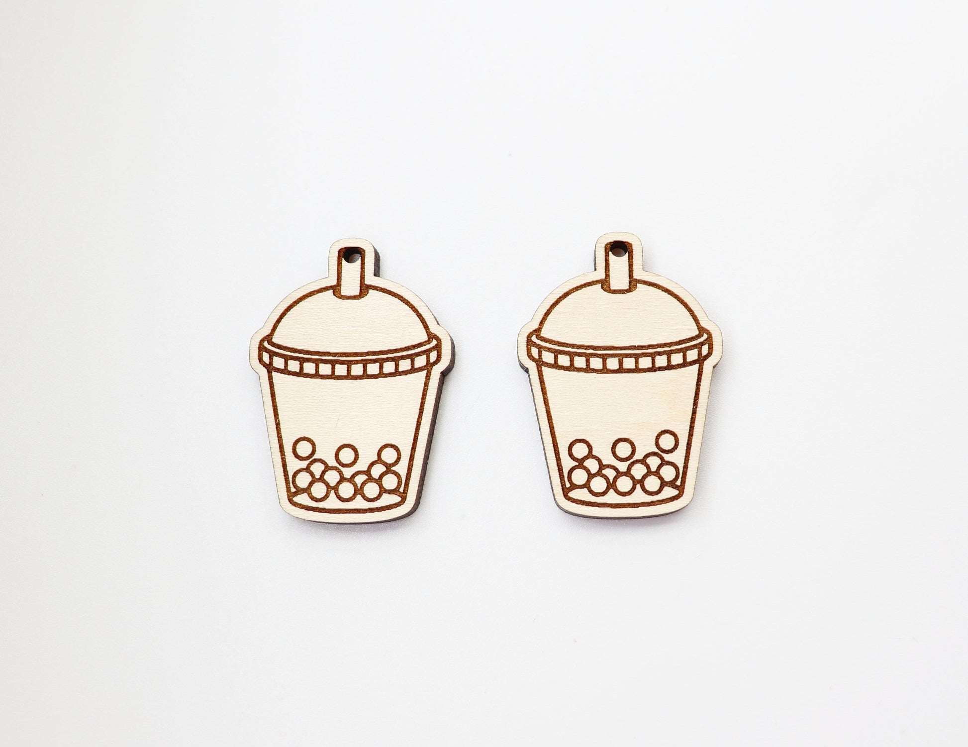 boba tea earring blanks, sold per set