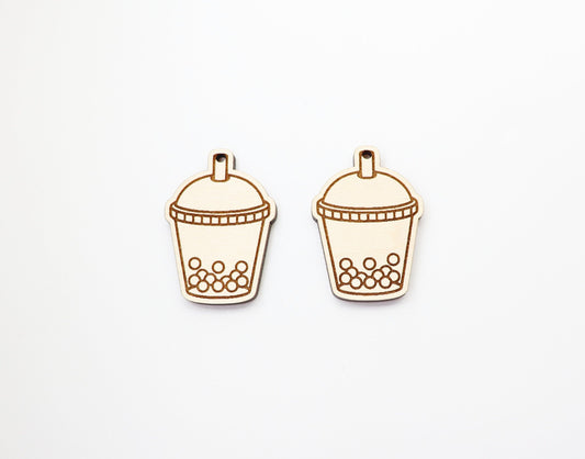 boba tea earring blanks, sold per set