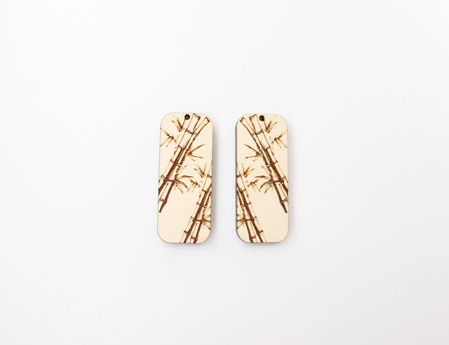 Bamboo earrings, Plant earring blanks, earring blanks, wood earrings