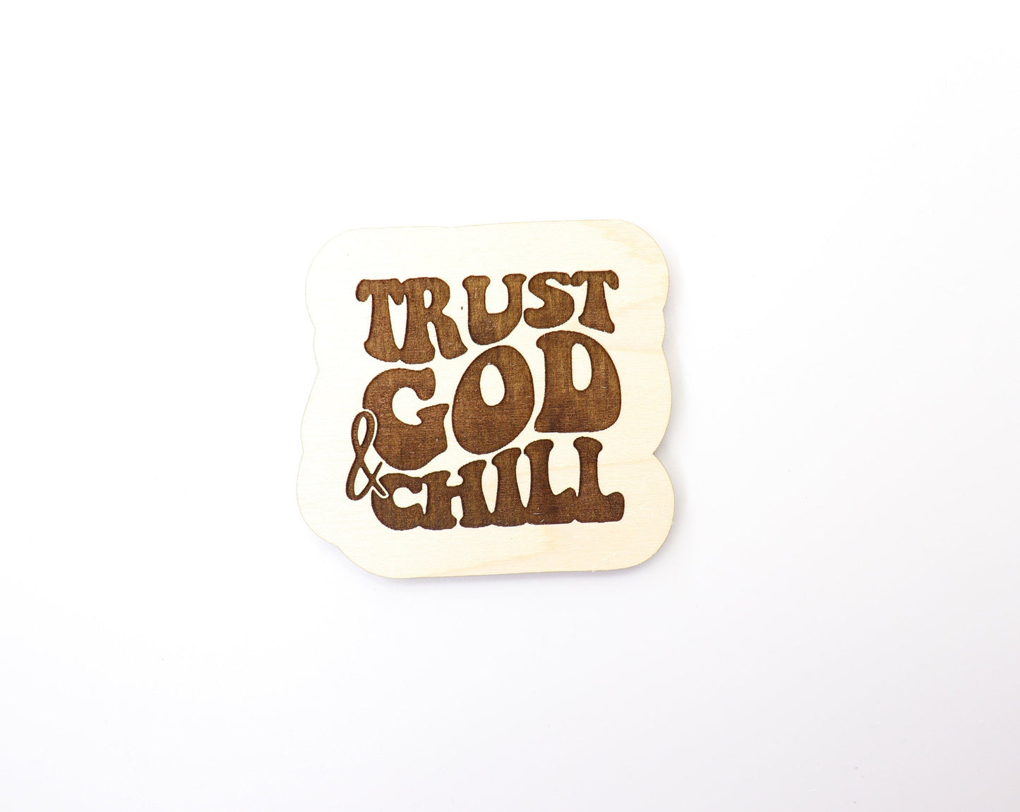 Trust God Magnet blanks, DIY magnet, wood blanks