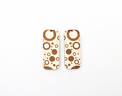 Laser cut earrings, earring blanks, wood earrings