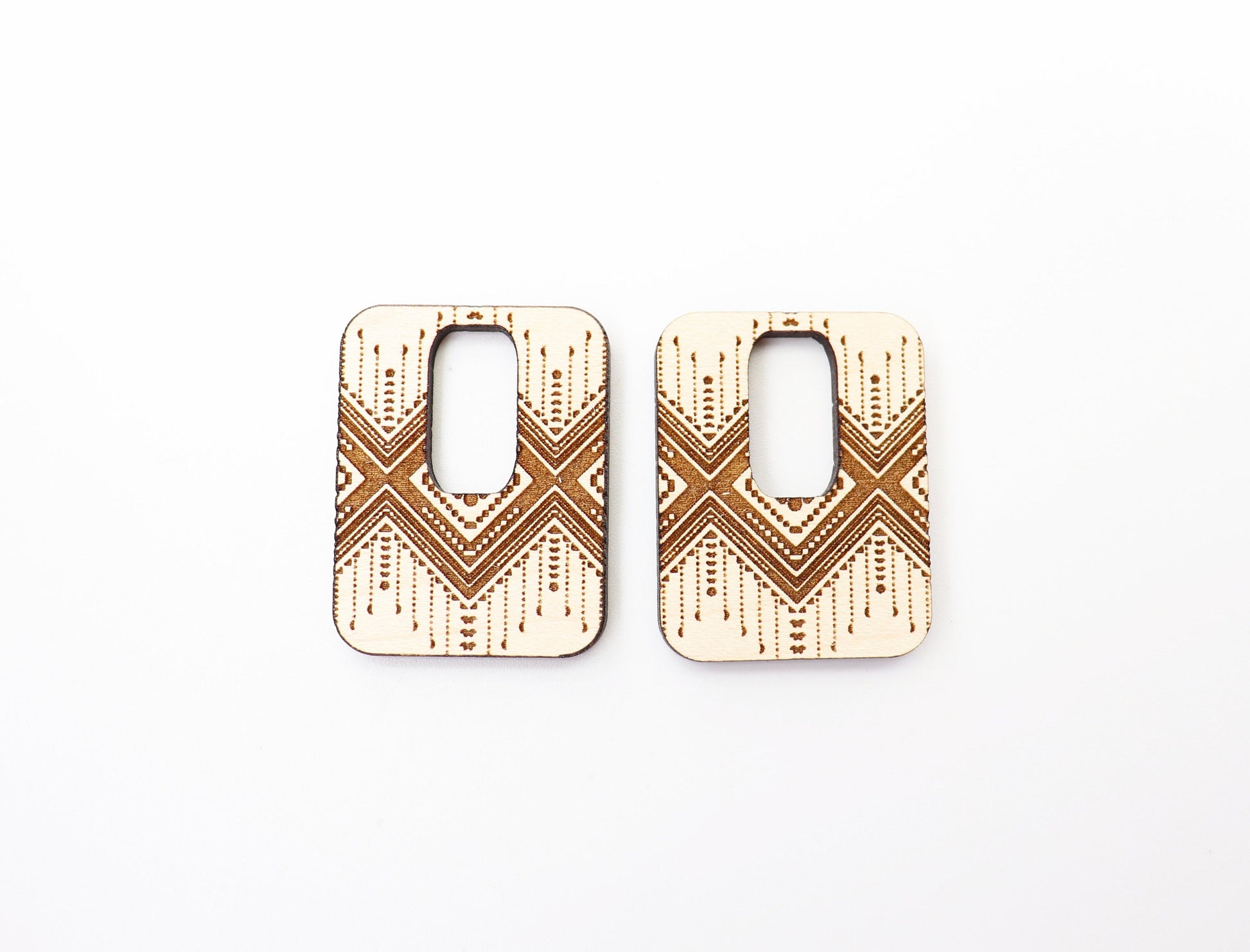 Square Earring blanks, DIY earrings