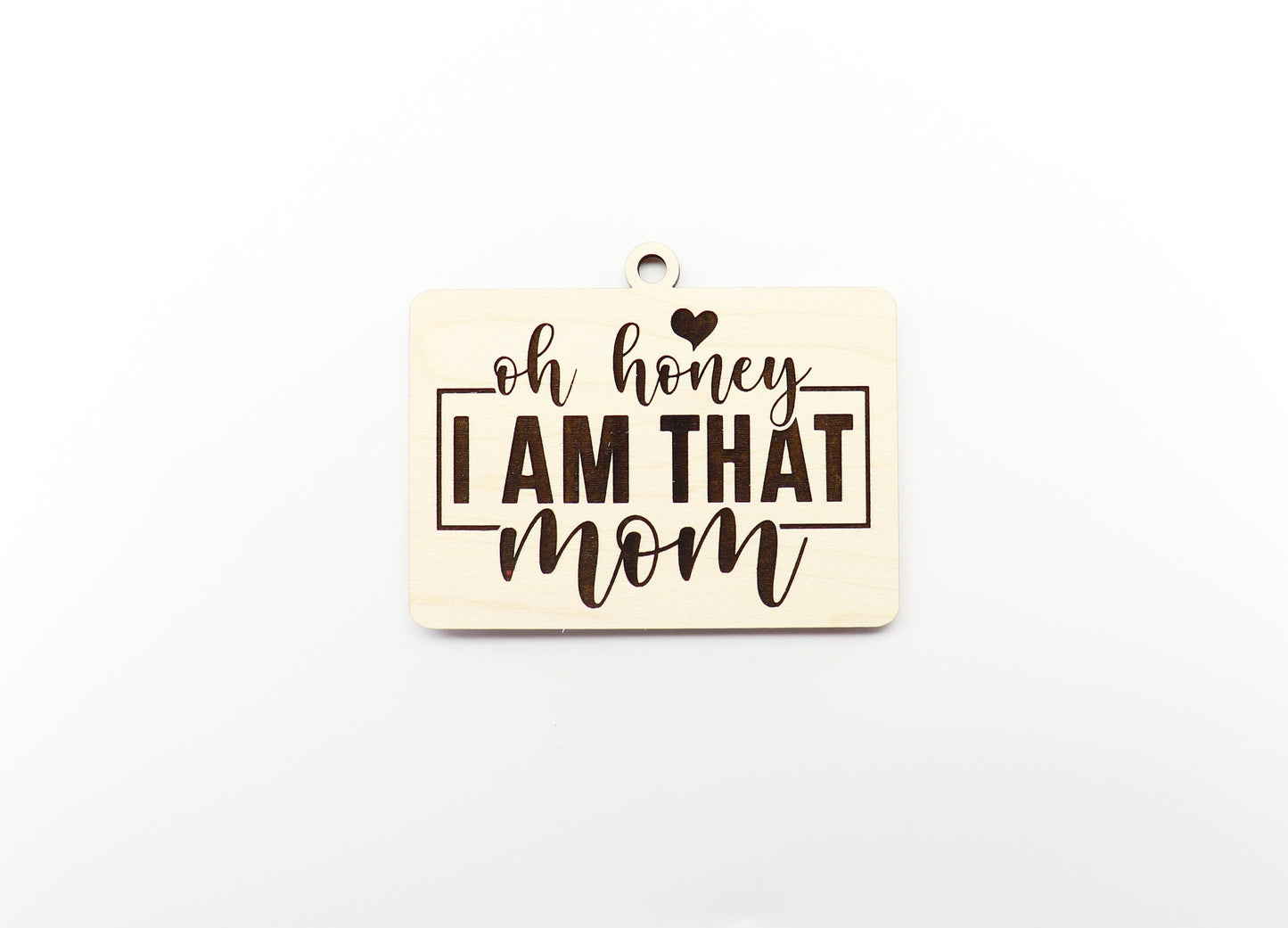 I am that mom charm blank, wood blanks, wood cutouts, mom charm