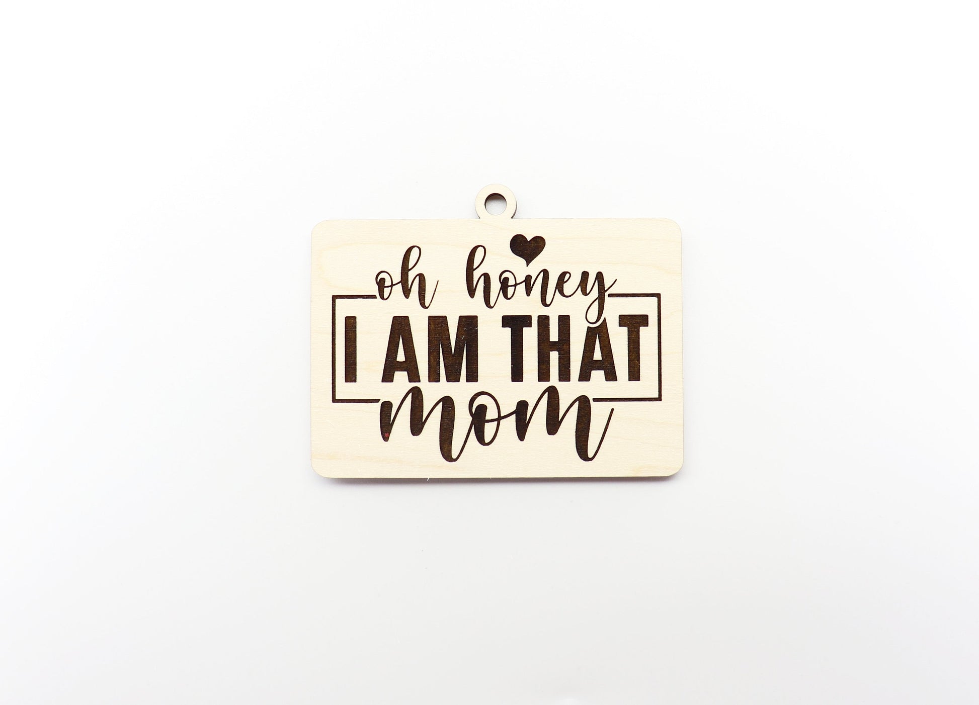 I am that mom charm blank, wood blanks, wood cutouts, mom charm