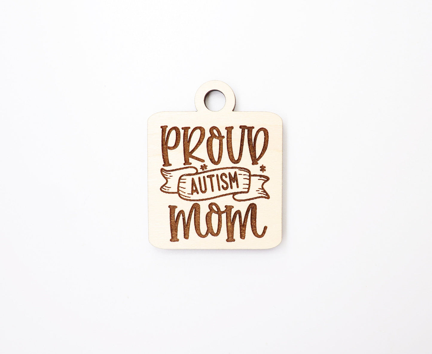 Autism Mom Keychain blanks, mom keychain, wood blanks