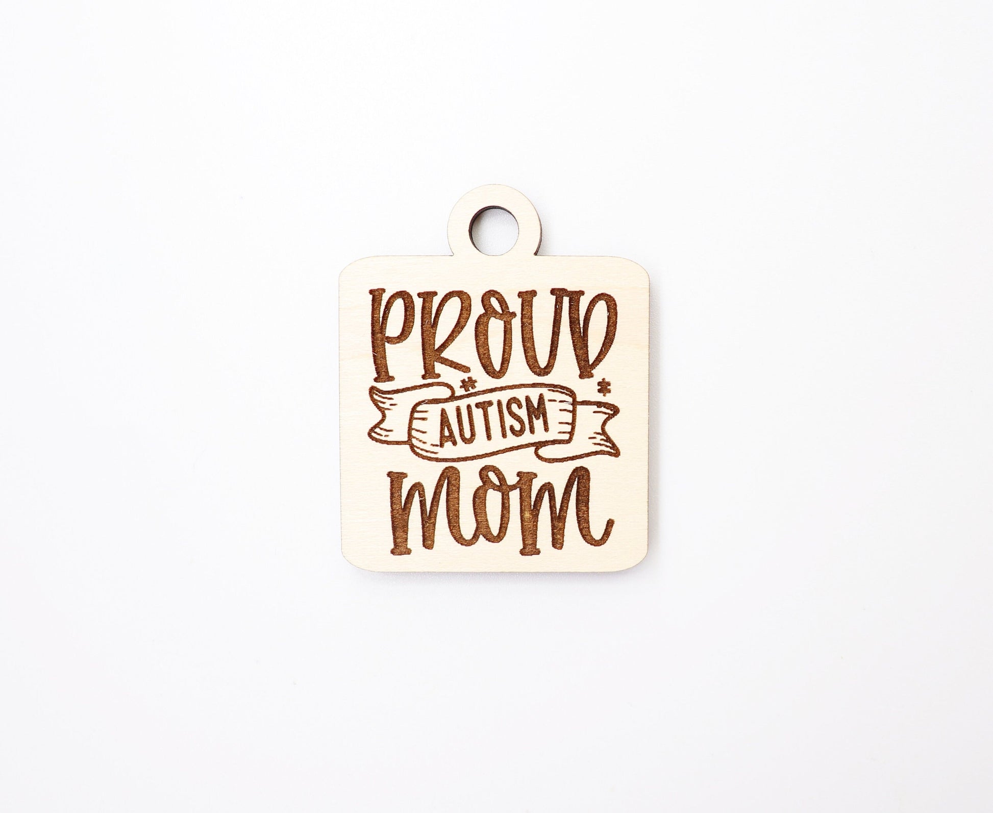 Autism Mom Keychain blanks, mom keychain, wood blanks