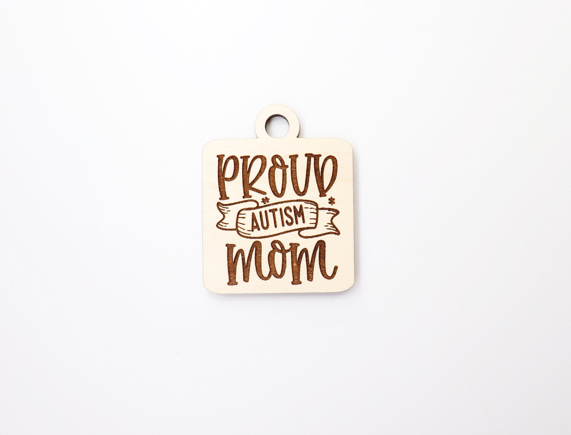 Autism Mom Keychain blanks, mom keychain, wood blanks