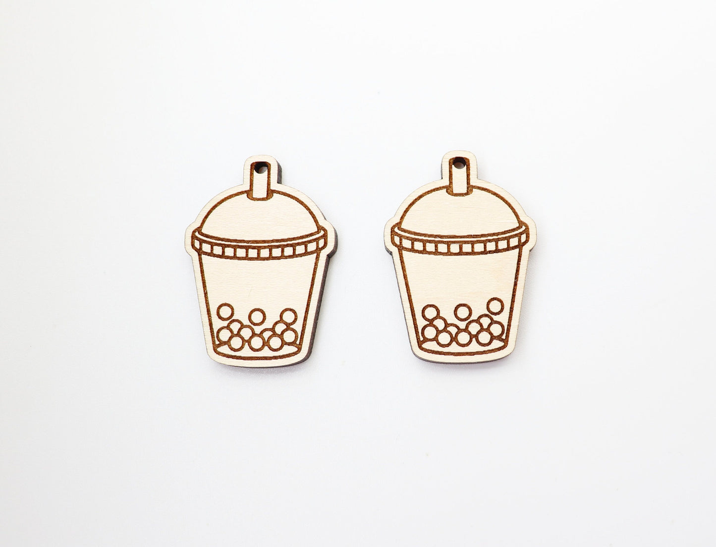 boba tea earring blanks, sold per set