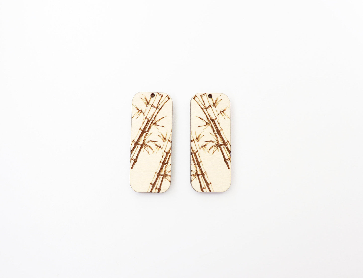 Bamboo earrings, Plant earring blanks, earring blanks, wood earrings