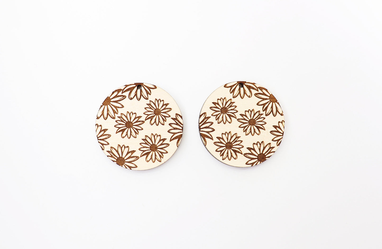 Daisy earring blanks, laser cut earring blanks, sold per set