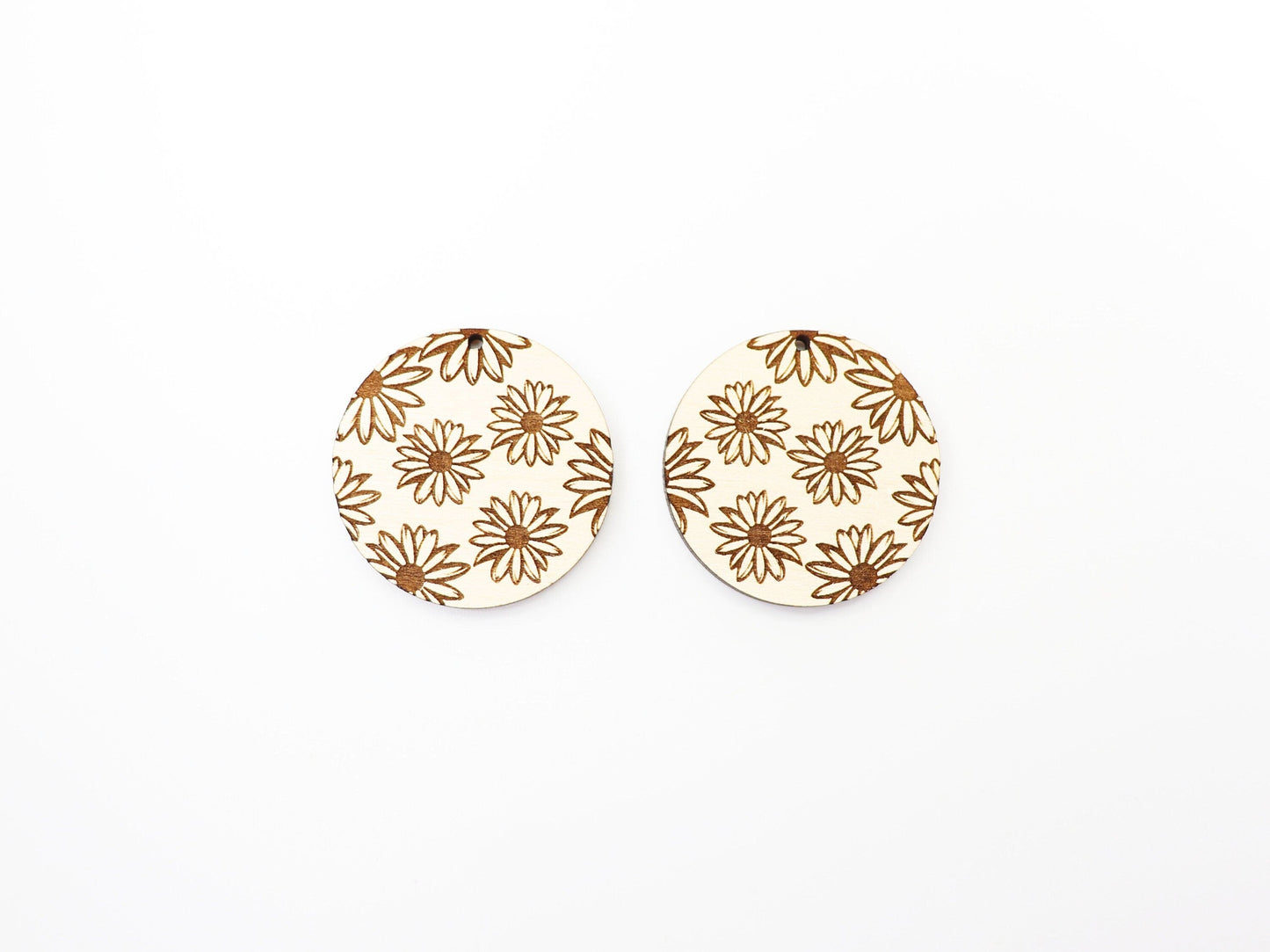 Daisy earring blanks, laser cut earring blanks, sold per set