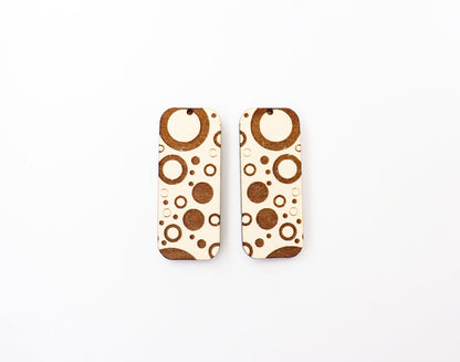 Laser cut earrings, earring blanks, wood earrings