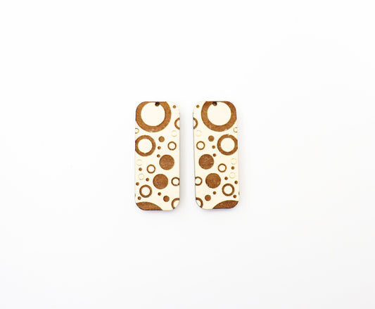 Laser cut earrings, earring blanks, wood earrings