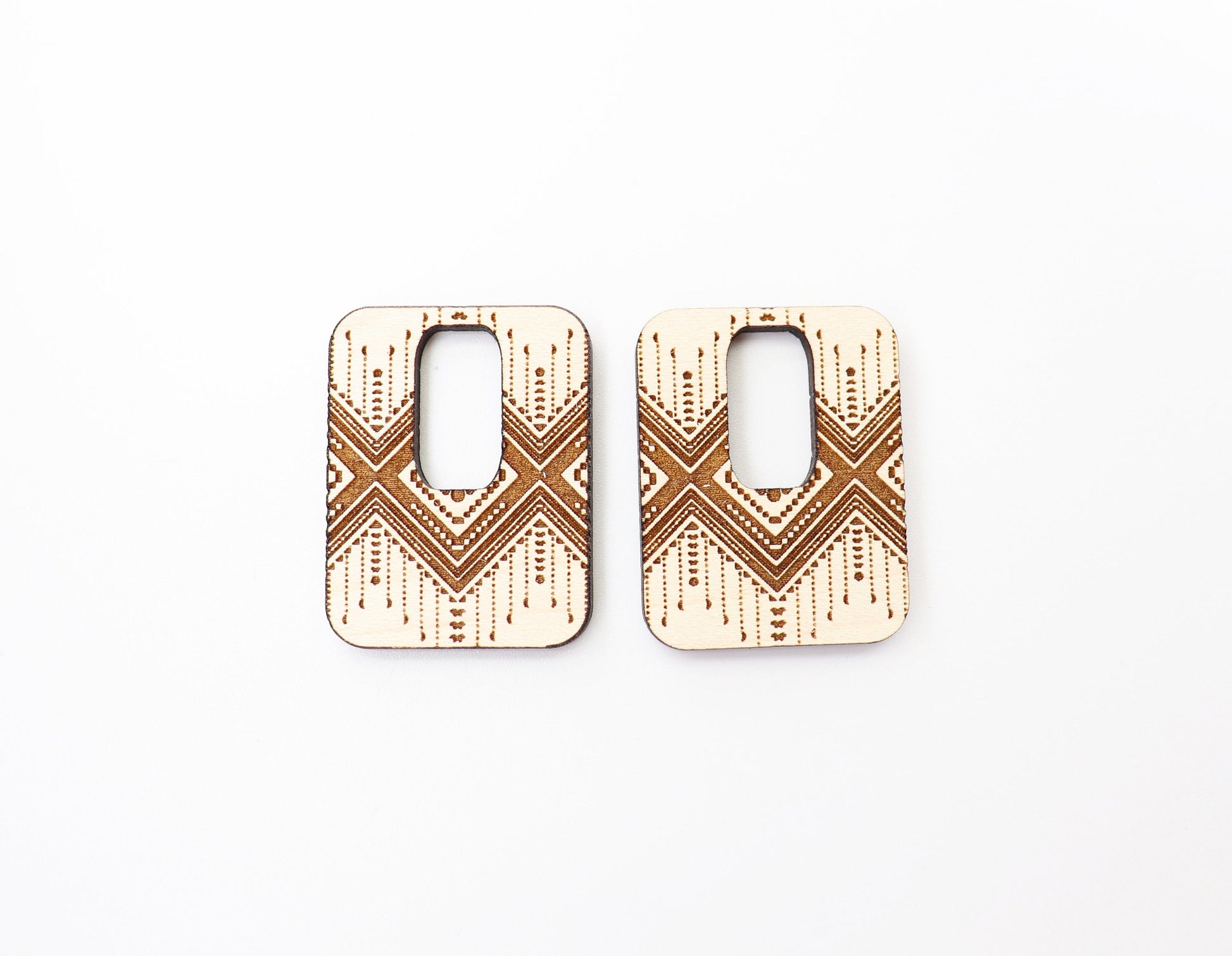 Square Earring blanks, DIY earrings