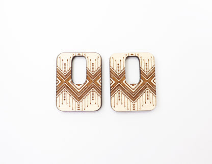 Square Earring blanks, DIY earrings