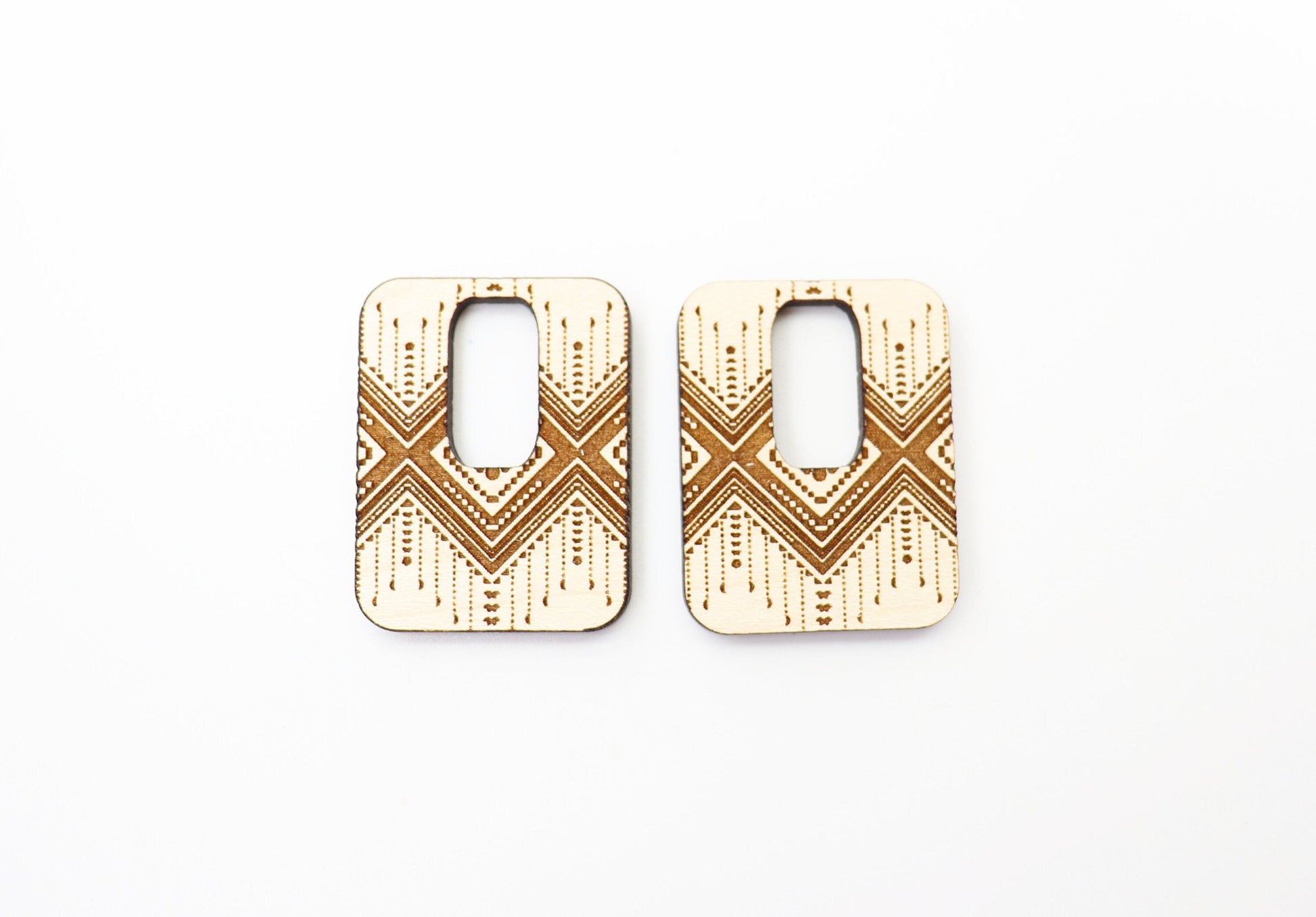 Square Earring blanks, DIY earrings