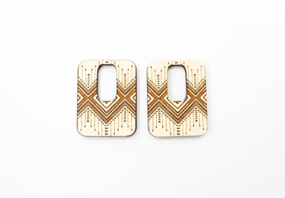 Square Earring blanks, DIY earrings