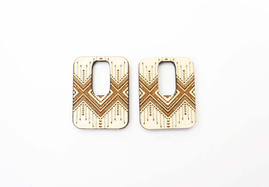 Square Earring blanks, DIY earrings