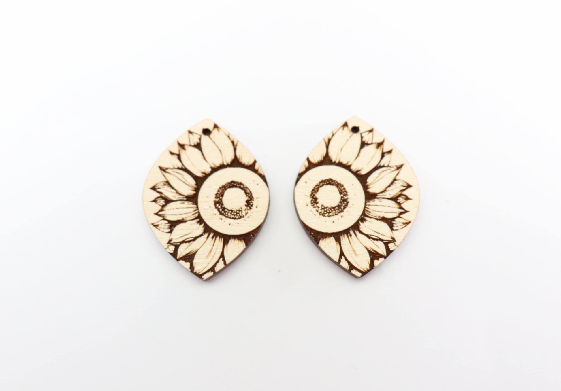 Sunflower blanks, earring blanks, wood cutouts