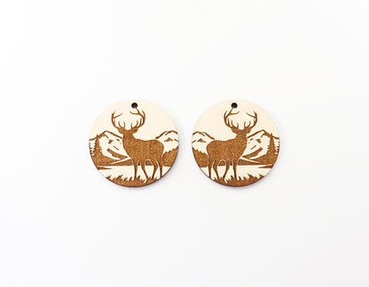 Deer earring blanks, wood blanks, earring blanks