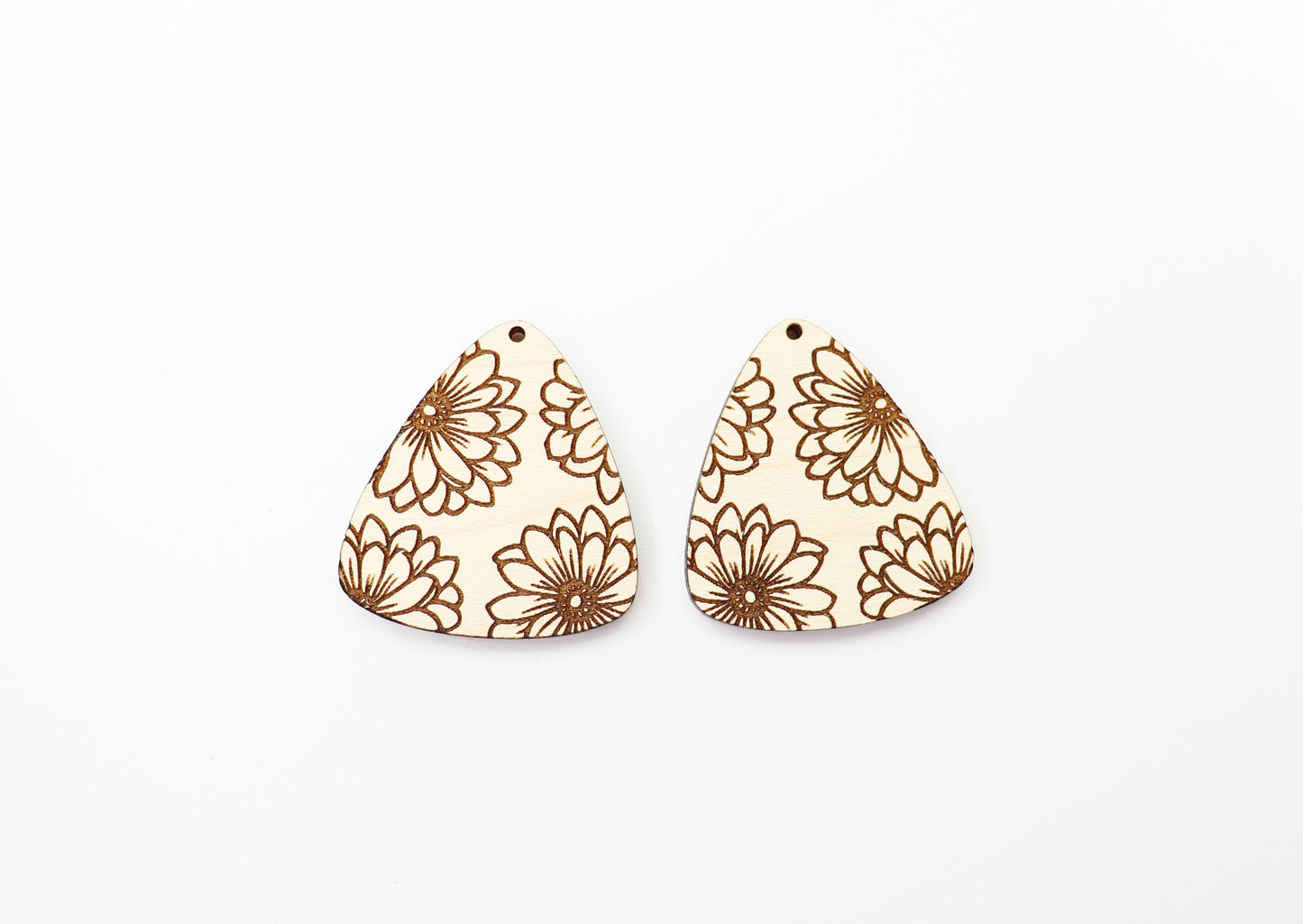 Floral earring blanks, DIY earrings, flower earrings, earring blanks, sold per set