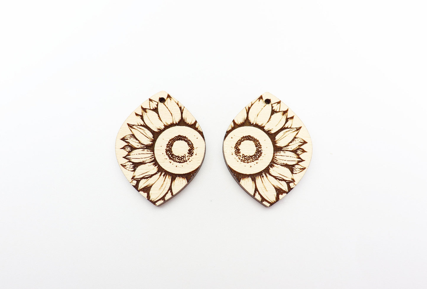 Sunflower blanks, earring blanks, wood cutouts