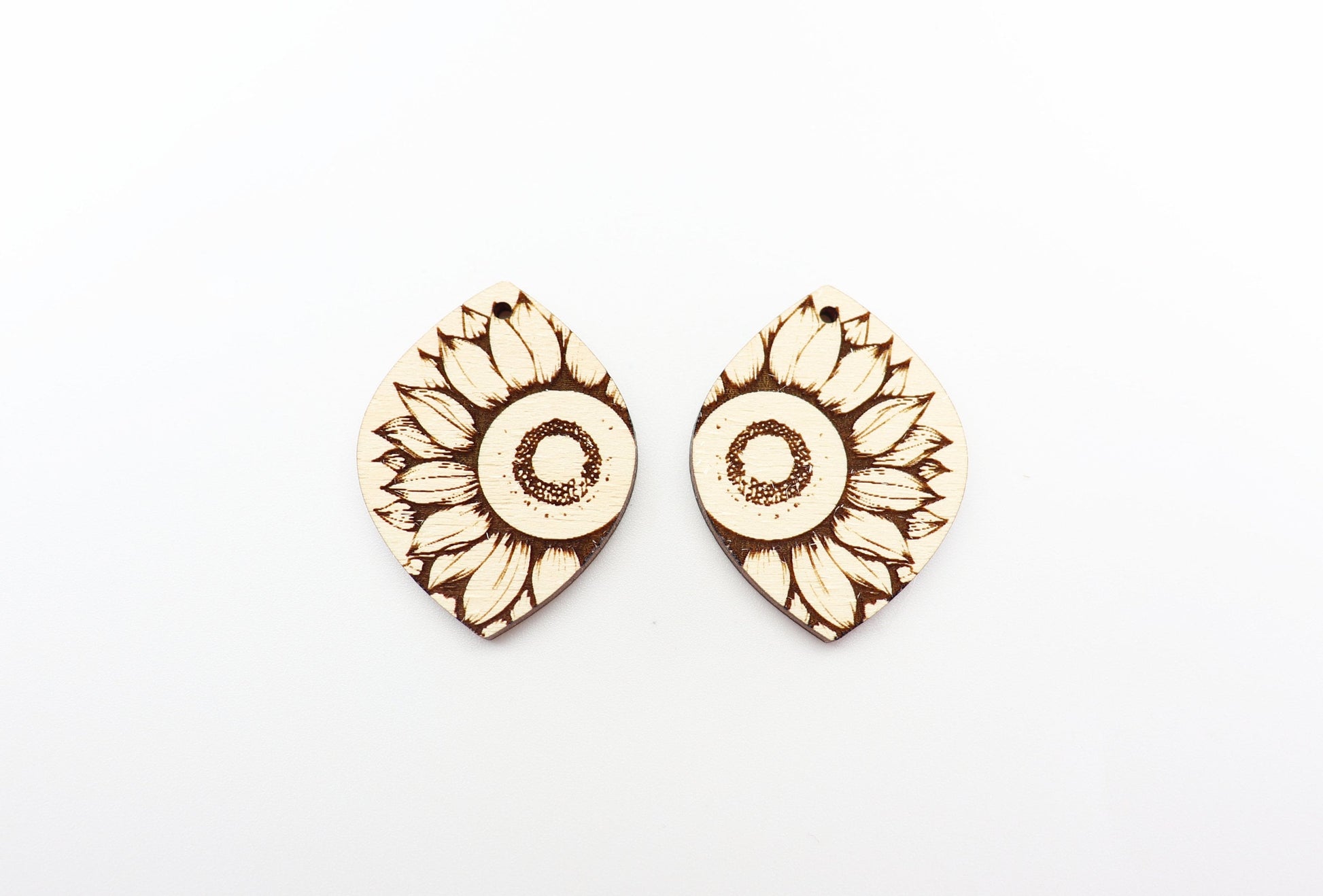 Sunflower blanks, earring blanks, wood cutouts