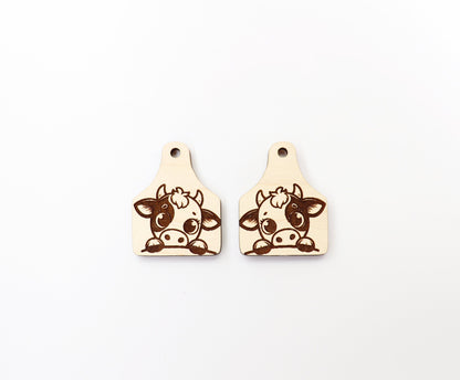 Cow earring blanks, earring blanks