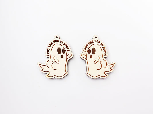 Boo Ghost earring blanks, earring blanks