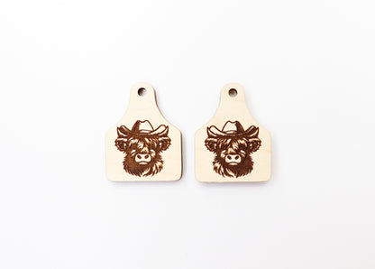 Cow earring blanks, earring blanks