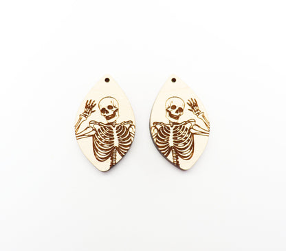 Skeleton earrings, earring blanks