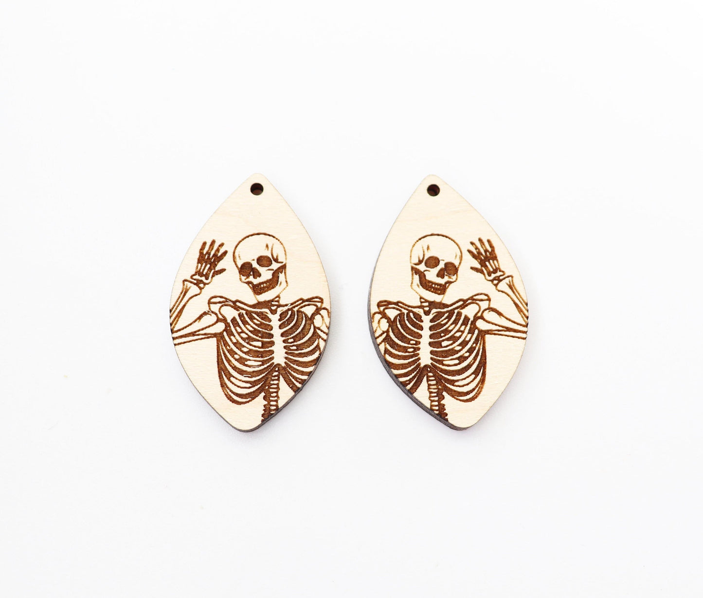 Skeleton earrings, earring blanks