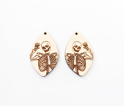 Skeleton earrings, earring blanks