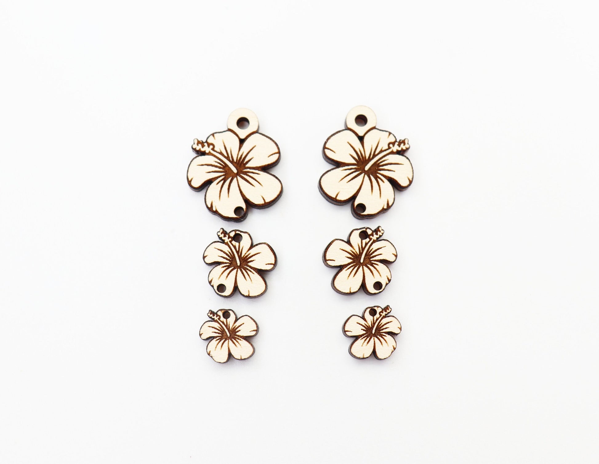 Flower 3 piece earring blanks, DIY earrings, earring blanks